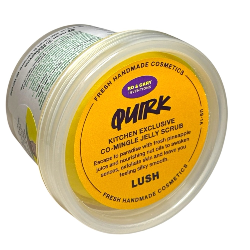 Lush Kitchen Quirk Co-Mingle Jelly Scrub Exfoliating Moisturizing Pineapple NWT